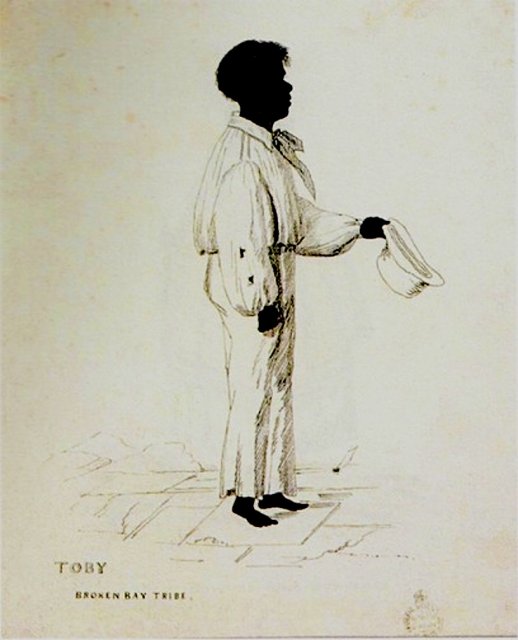 Toby, Broken Bay Tribe by William Henry Fernhough 1844. NLA